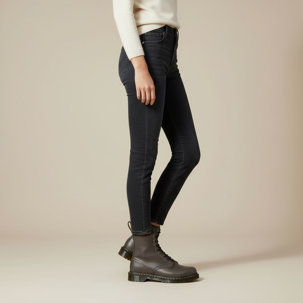 Botki Damskie Sznurowane – Ekologiczna Skóra i Wygodne Dopasowanie