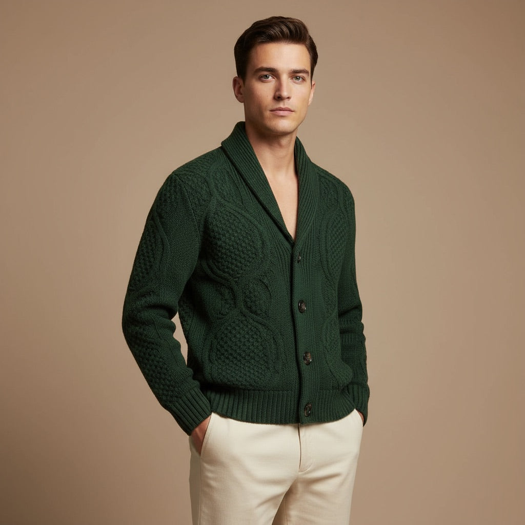 Kardigan Męski Długi – Elegancki i Wygodny na Chłodne Dni